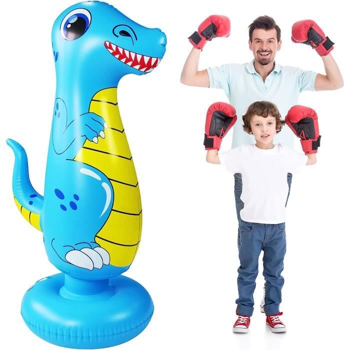Sac De Frappe Gonflable PRITOK 160 Cm Sur Pied – Parfait Pour Boxe, Karaté Et Taekwondo, Pour Enfants Et Adultes