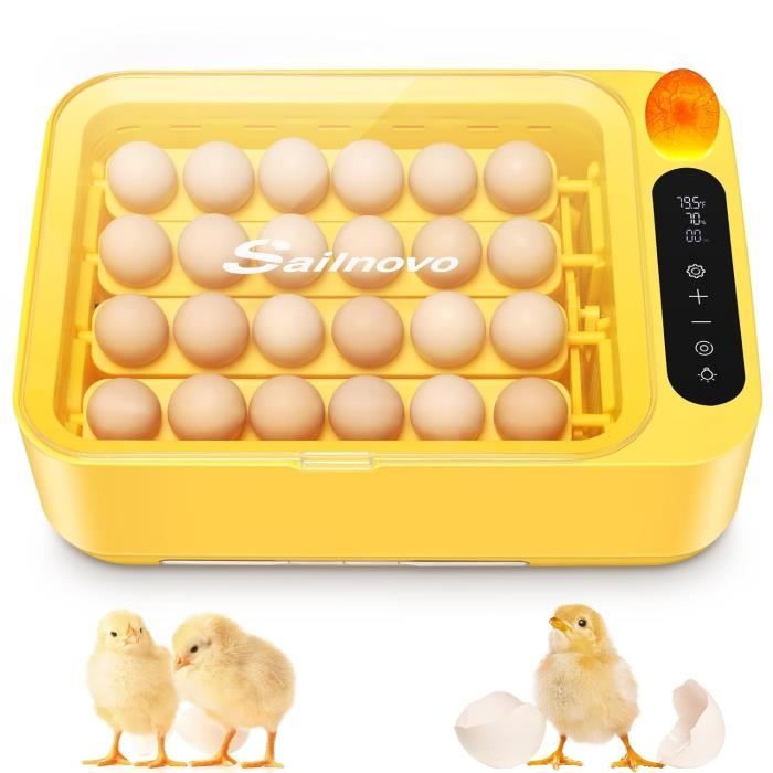 CoInceptus Couveuse Oeufs Automatique 35 Oeufs - Incubateur Avec Retournement Auto, Contrôle Humidité Et Température, Pour Poule Canard Caille Oie