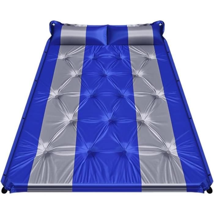 Matelas Gonflable avec Oreillers pour Camping – Ultraléger, Pompe Incluse, Idéal