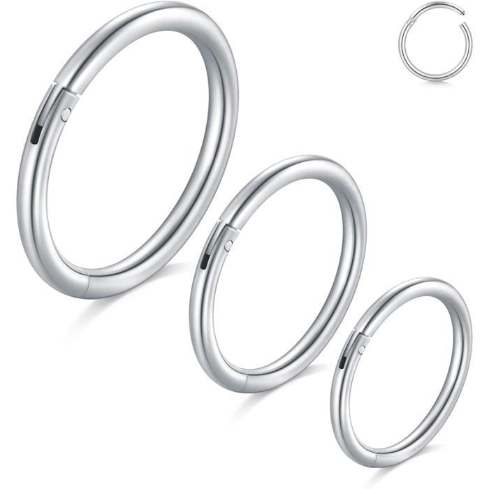 Piercings 16G Acier Chirurgical MODRSA | Lot 6 Barbells Courbes Pour Lèvre, Sourcil, Ventre
