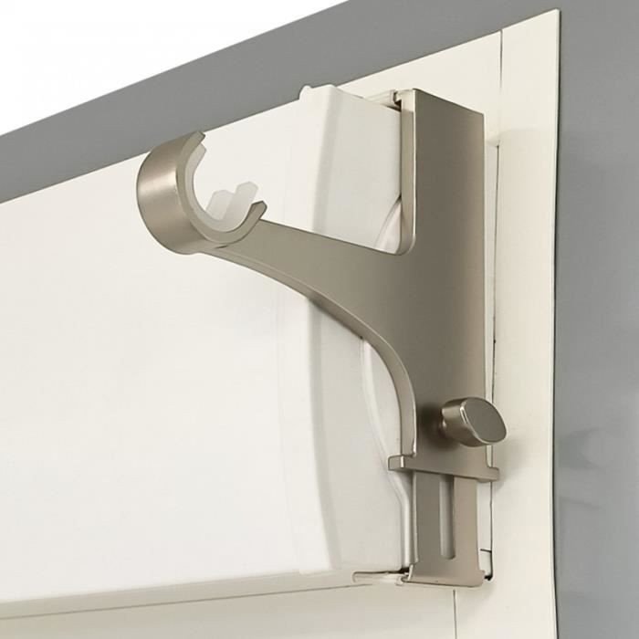Robuste et Durable Facile à Installer 1# Bronze Single Rod F Fityle 2pcs Support de Tringle à Rideau Mural en Fer diamètre 28 mm