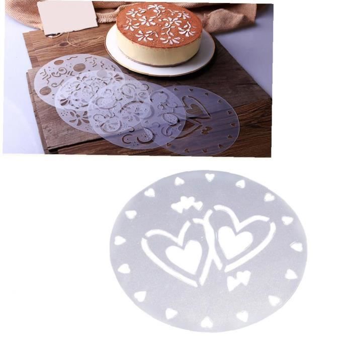 Soleil 4pcs Assortiment De Gateau D Anniversaire Moule Pratique Fondant Gateau Spray Spray Pochoir Pochure Modele Decoration Outils Cdiscount Maison