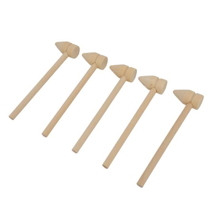 Maillet Pour Crabe Et Homard CIYODO - En Bois, Manche Long - Ustensile Cuisine Compact Pour Maison Et Restaurant - 7