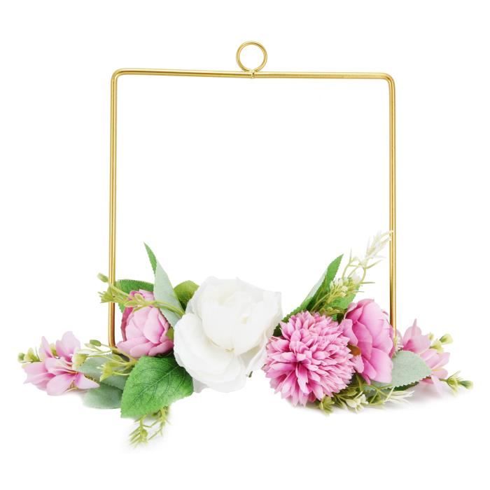 Couronne Métal Cerceau Floral 30cm - Décoration Centre De Table Mariage Et Bricolage