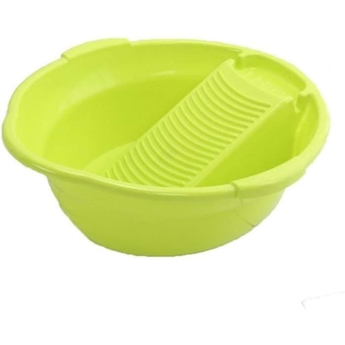 Lavabo Bébé Portable En Plastique PP - Bassine Dessin Animé 33x33x10 Cm - Pour Toilette, Voyage Ou Baignoire - Multi-Usage