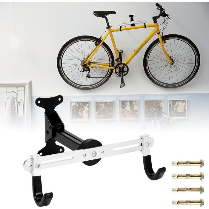 ROCKBROS Support Vélo Vertical Pliable en Acier Carbone, Porte-Vélo Universel Antidérapant avec Rouleaux Courbés, Rangement Gain de Place pour Route et VTT 24–27,5 Pouces ROCKBROS Support Vélo Vertical Pliable en Acier Carbone, Porte-Vélo Universel Antidérapant avec Rouleaux Courbés, Rangement Gain de Place pour Route et VTT 24–27,5 Pouces