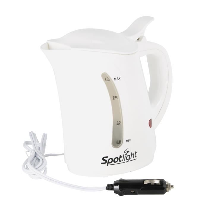 caravanes Bouilloire de voyage 12 v soft touch bleu avec support voiture allume-cigare pour voiture/bateau les tentes 