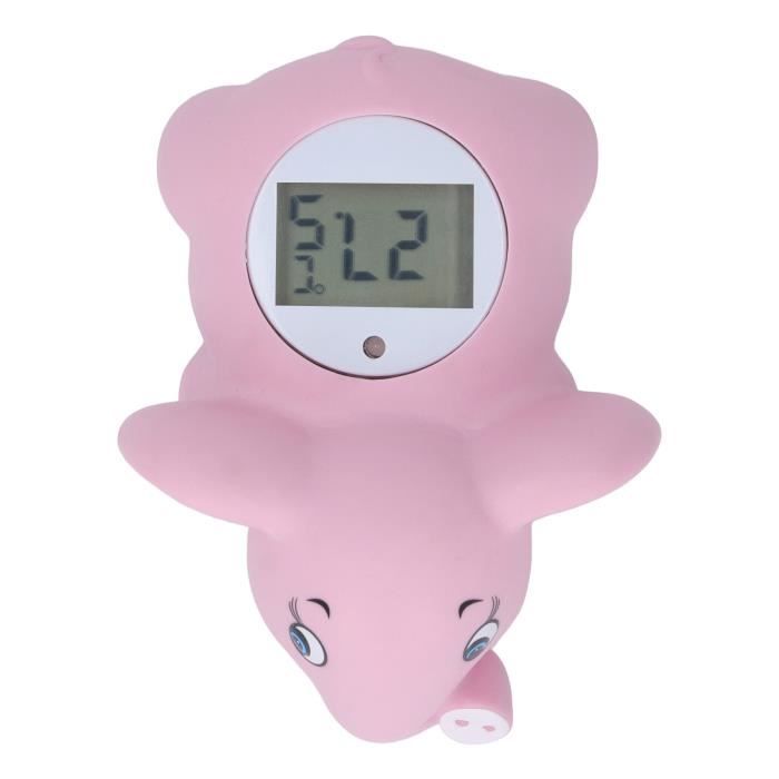 VGEBY Thermomètre de bain pour bébé, Joli jouet de bain flottant en forme  d'animal, Sécurité et amusement dans la baignoire