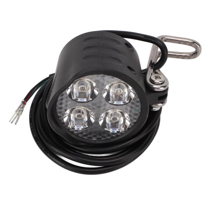 Phare Avant LED Avec Klaxon Intégré Pour Vélo électrique | 4 Feux | Étanche | Facile à Installer | Pour Scooter Et Vélo