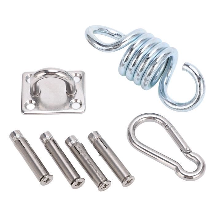 Kit Suspension Robuste Hamac Chaise - Ressort + Fixations + Roulement - Charge 250kg Intérieur Extérieur