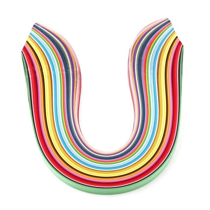 PATIKIL 600 Bandes De Papier Quilling 5mm 54cm - Papier Origami Noir Pour Art DIY Et Artisanat Noël
