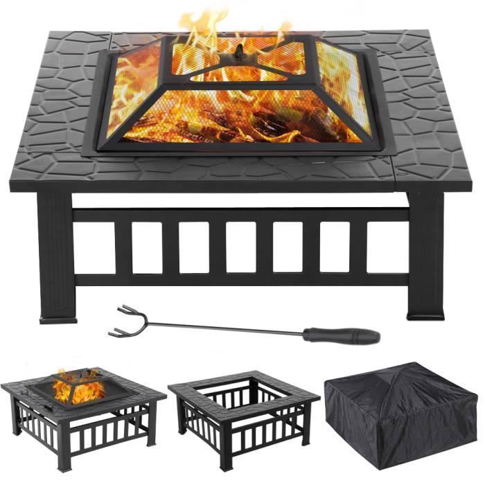 Yaheetech Brasero Exterieur pour Jardin Terrasses Brasero pour Fête ...