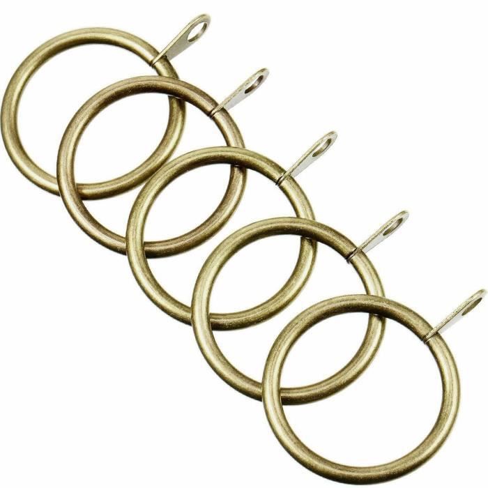 EMBRASSE - CROCHET - CORDON ,Green bronze--Anneaux de rideau de douche