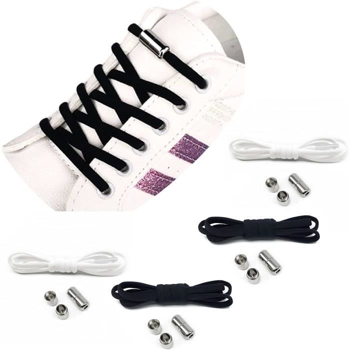 Lacets Élastiques Plats Lunar Femme - Kaki - Cuir - UK 4 - Fermeture Bungee