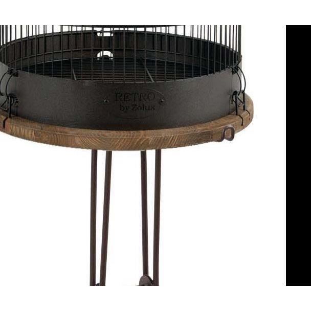 Ensemble Cage Rétro Pour Oiseaux Lisette Avec Pieds Noir