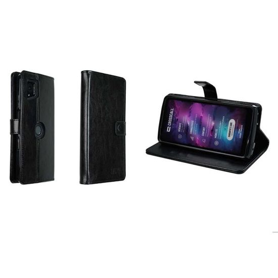 Étui Portefeuille En Cuir PU Pour Crosscall Core-M6 - Porte-cartes, Support Intégré, Fermeture Magnétique