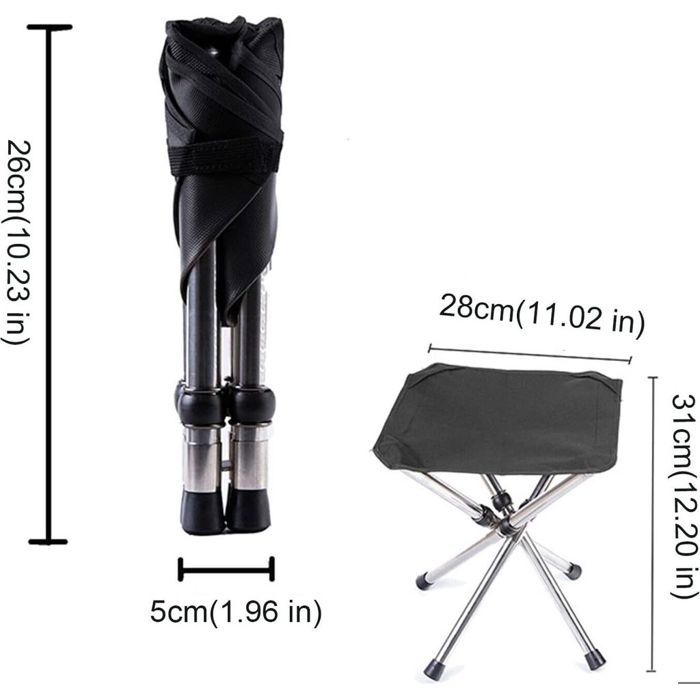 Tabouret Pliant Léger Et Portable, Chaise De Camping, Tabouret D'extérieur Pliable, Tabouret D'extérieur, Tabouret De Camping 28 - Sport