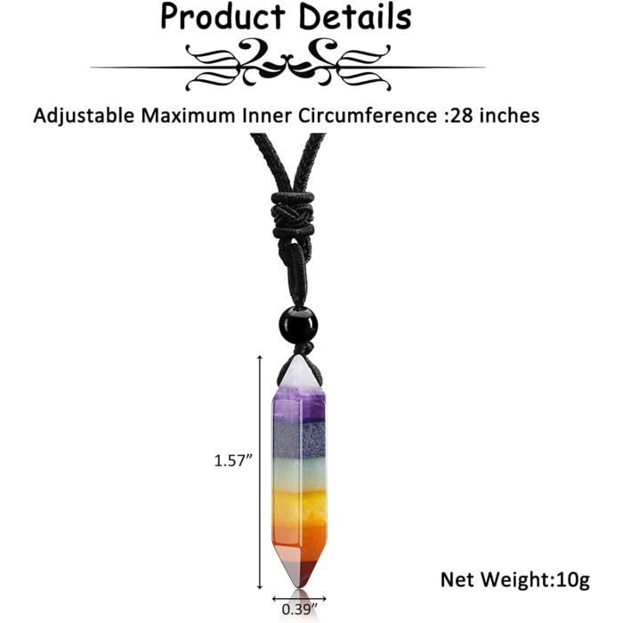 Ensemble De 14 Cristaux Premium 7 Chakras - Forme Colonne Hexagonale - Pierre De Guérison