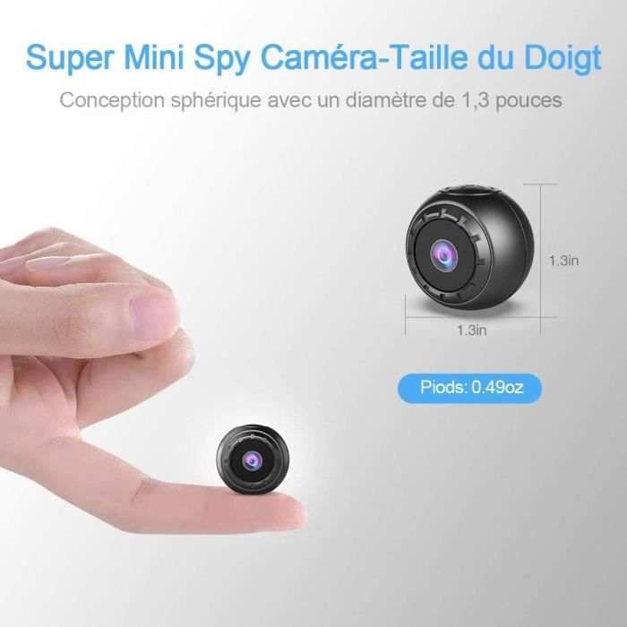 Mini enregistreur vidéo caché de surveillance nocturne de caméra sans fil  avec carte mémoire 32G peut enregistrer 50 minutes - Cdiscount Appareil  Photo