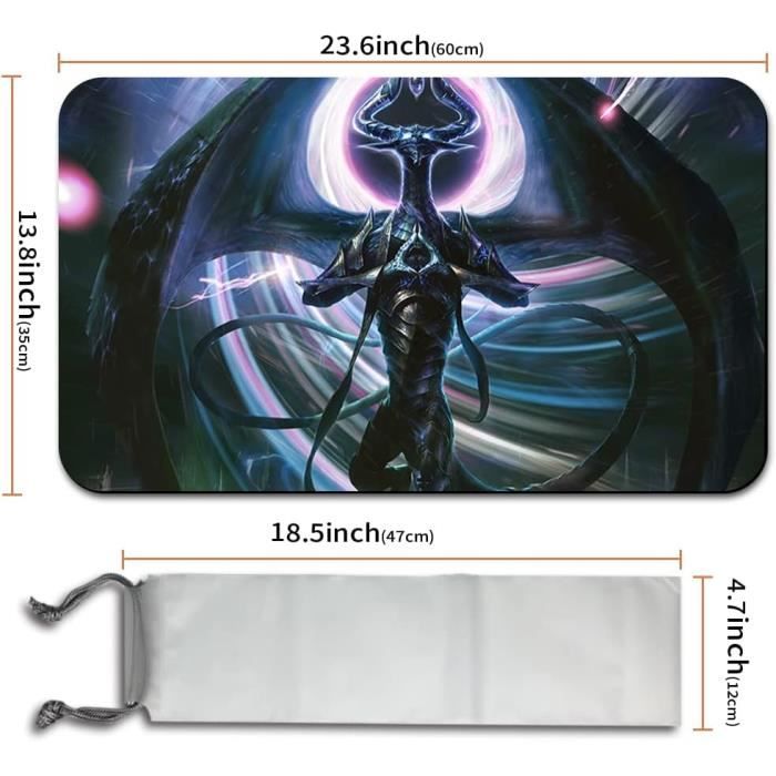 Four leaves Nicol Bolas - Trading Card Game Magic MTG Play Mat Free Waterproof Bag Table Mat Games Mouse Pad Size 60X35cm Compatible for MTG TCG CCG RPG DTCG