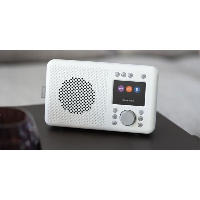 Radio Portable Dab Fm Radio Portable Pure Elan One2 - DAB /FM Bluetooth 5.1 Avec Écran LCD Et Alimentation Piles Radio Bluetooth