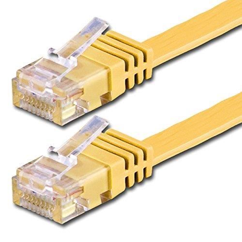 Câble Réseau Plat CAT6 Ethernet RJ45 - Câble Patch Internet LAN DSL Super Fin