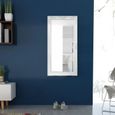 Miroir Mural moderne pour Salon, Chambre ou Dressing Style baroque 120 x 60 cm Blanc-2