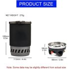 Système De Cuisson Camping Widesea - Réchaud à Gaz Avec Échangeur De Chaleur - Compact