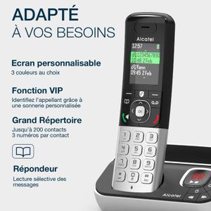 F530 Voice Trio, Téléphone Sans Fil Avec Répondeur Et 3 Combinés
