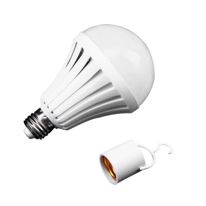Ampoule Rechargeable USB-C RGB Avec Télécommande - E27 8W - 9 Couleurs + 3 Températures - Dimmable, Timer, Veilleuse - 2600mAh - 2 Pack