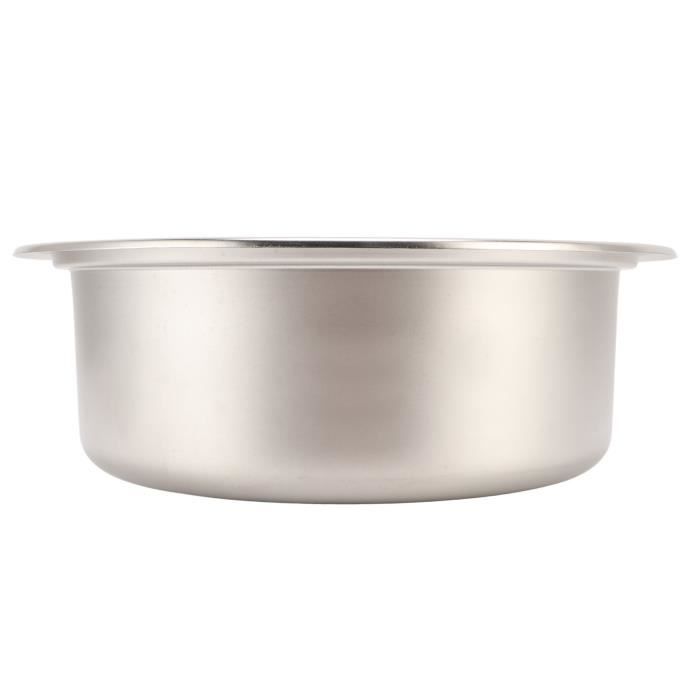 Évier Rond Encastrable Acier Inoxydable Pour Caravane / Camping-Car – Diamètre 260 Mm, Profondeur 130 Mm – Léger Et Robuste