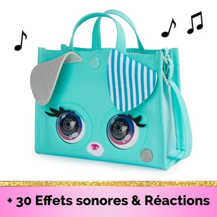 Purse Pets Chiot Arc-en-Ciel - Sac Interactif Qui Cligne Des Yeux Polly