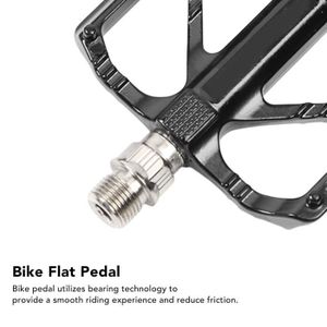 9/16 Pédales de Vélo en Aluminium Antidérapant, Pédales de Plate