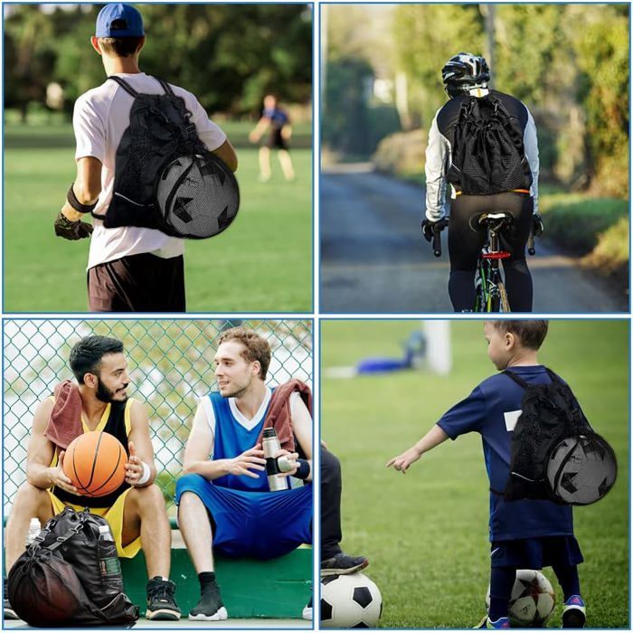 Sac à Dos Sport AUNGKWANG – Nylon Imperméable – 50 X 40 X 2 Cm – Pour Ballon, Basket, Foot, Gym, Voyage