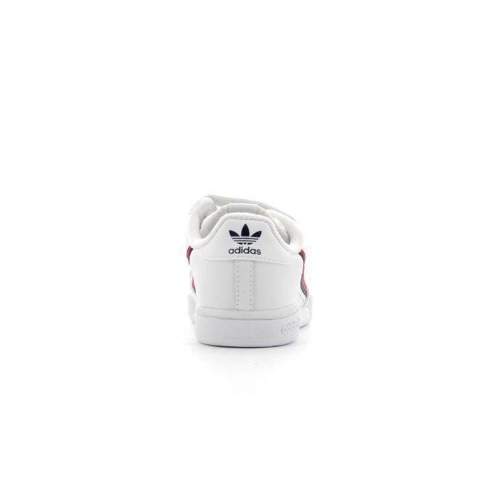 BASKET ADIDAS CONTINENTAL 80 blanc Enfant Scratch Fermeture velcro Blanc Cdiscount Chaussures