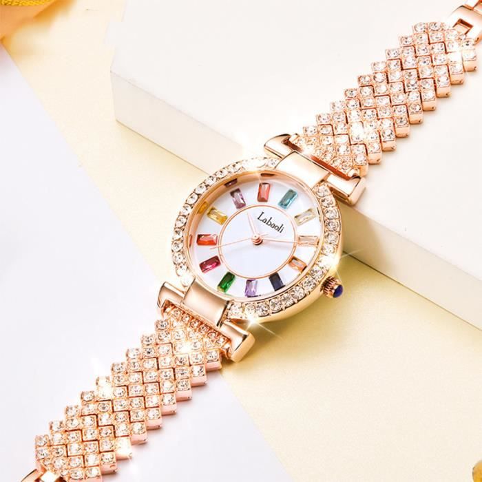 Montre femme diamant étanche personnalité le nouveau diamants de