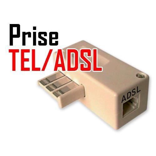 Prise téléphonique + filtre ADSL - Cdiscount Informatique