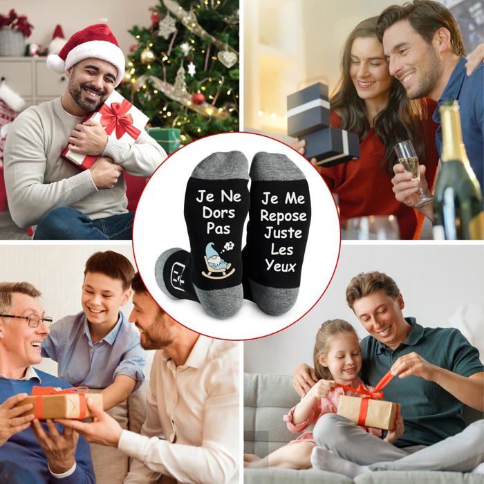 Chaussettes Noël Femme "La Renne De Noël" | Cadeau Humour 36-42