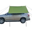 Abri de Tente de Voiture, Tente de Camping Portable en Plein air, étanche Anti-UV, Toit-Voiture, arrière/Tente latérale 440 * 200 c-0