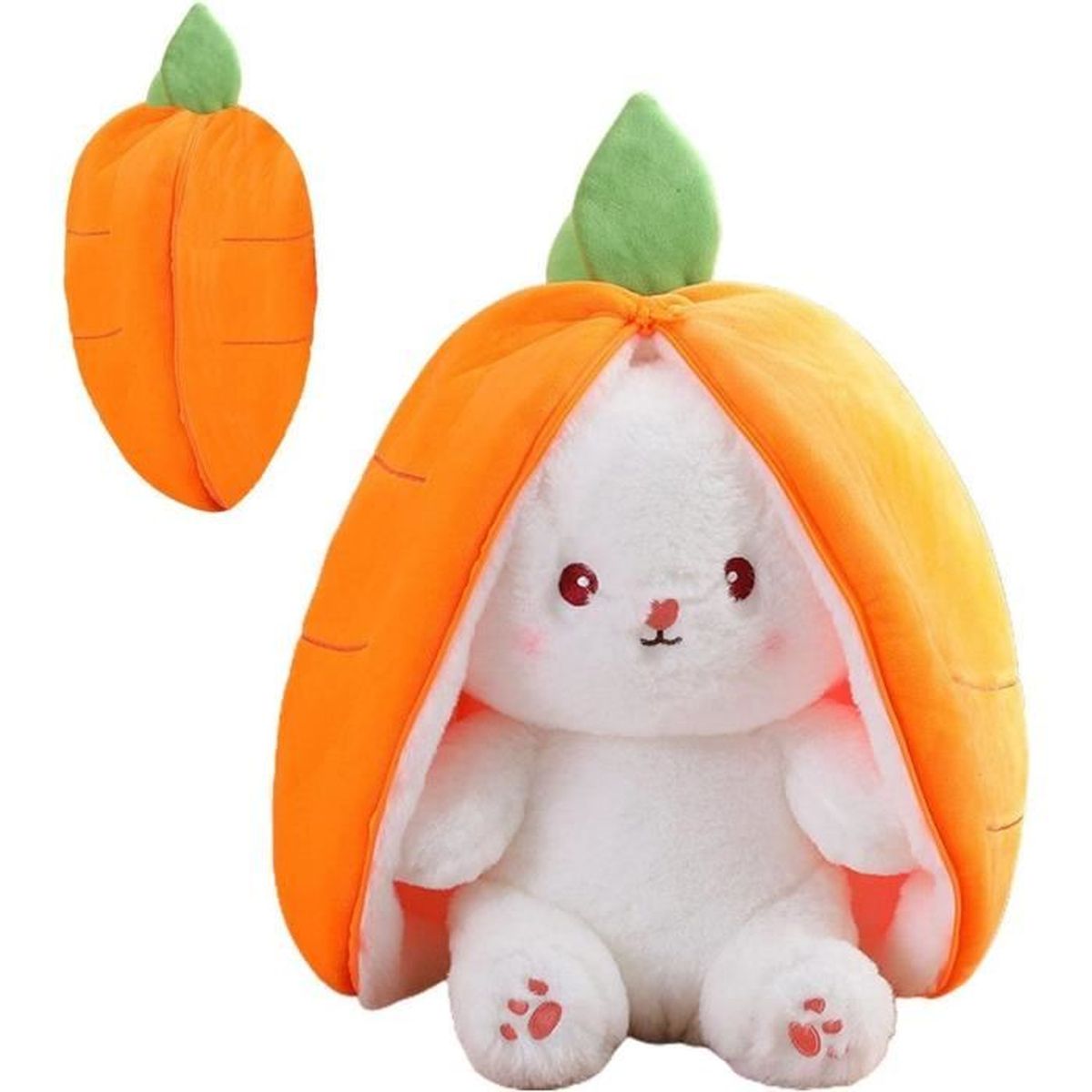 Lapins À Cache-Cache, Lapin en Peluche Carotte De Pâques, Poupée Lapin ...