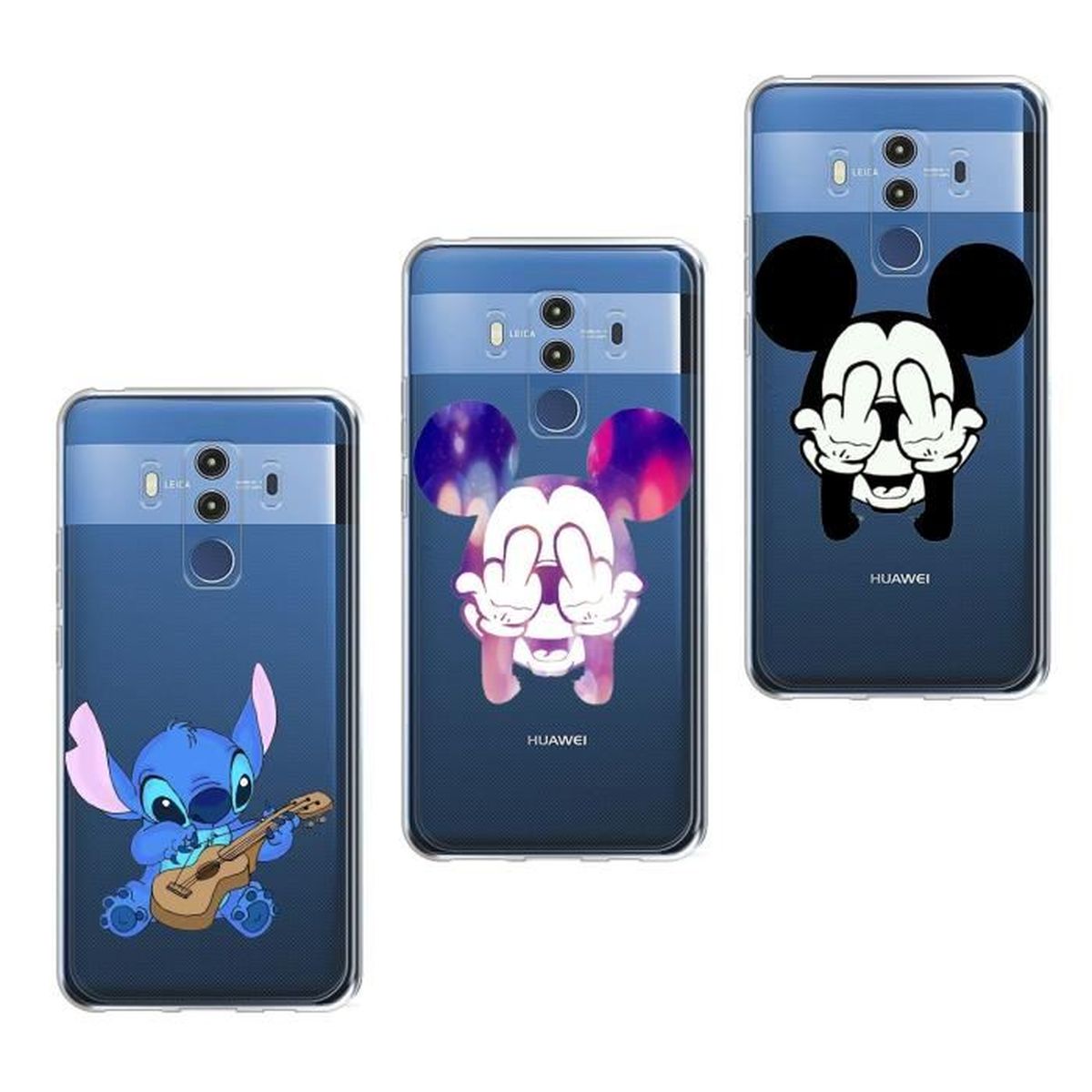 Coque Pour Huawei Mate 10 Pro 3PC Disney Mickey Schéma Souple ...