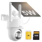 ANRAN 3G/4G LTE Caméra Extérieure+Panneau Solaire, 2K Camera Exterieur sans Fil sur Batterie, Carte SIM+32Go Carte SD, 360° PTZ