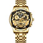 BOURJOIS FESTIVUS Montre Homme Montres Bracelets Etanche Chronographe Classique Montres en Acier Inoxydable Grand Cadran Date Analogique