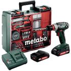 Metabo BS 18 QUICK SET (602217880) PERCEUSE-VISSEUSE SANS FIL 18V 2X2AH LI-ION; CHARGEUR SC 30; COFFRET; ATELIER MOBILE (74 pcs) 602