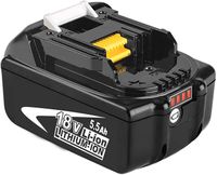 Batterie,1x 5.5Ah BL1850 18V Li-Ion LXT Batteria agli ioni di litio BL1850B con LED,Compatibile con lo strumento a batteria Makita