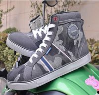 Bottes de moto tout-terrain pour hommes,chaussures de course,respirant,durable,confortable,doux,élastique,402- Gray camouflage