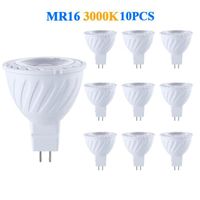 Lot De 10,MR16-GU5.3 Ampoule LED Lampe Bulb,5W Equivalent 50W Ampoule HalogèNe Blanc Chaud,3000K,500LM,AC-DC Non Dimmable Spot LED
