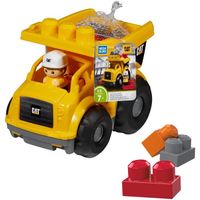 Mega Bloks Lil'Vehicule Cat, jeu de voiture et de blocs de construction, 6 pieces, jouet pour bebe et enfant de 1 a 5 ans, CN