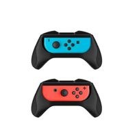 Poignée Grip Contrôleur Jeu Poignée Suppor ergonomique pour Nintendo Switch (Noir 2 Pièces)