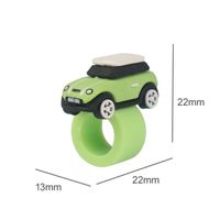 Décoration intérieure,Autocollants pour couvercle de bouton de voiture, ornements d'intérieur de voiture - Button Cover-Green